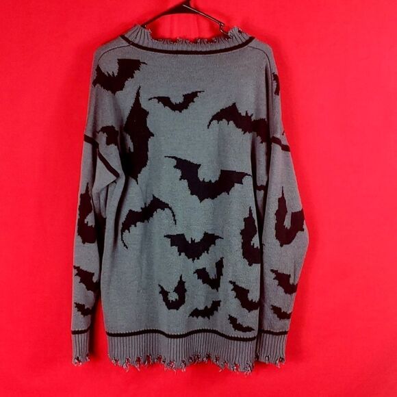DOLLS KILL WIDOW Straight Outta Hell Oversized Sweater Size S - Picture 5 of 7